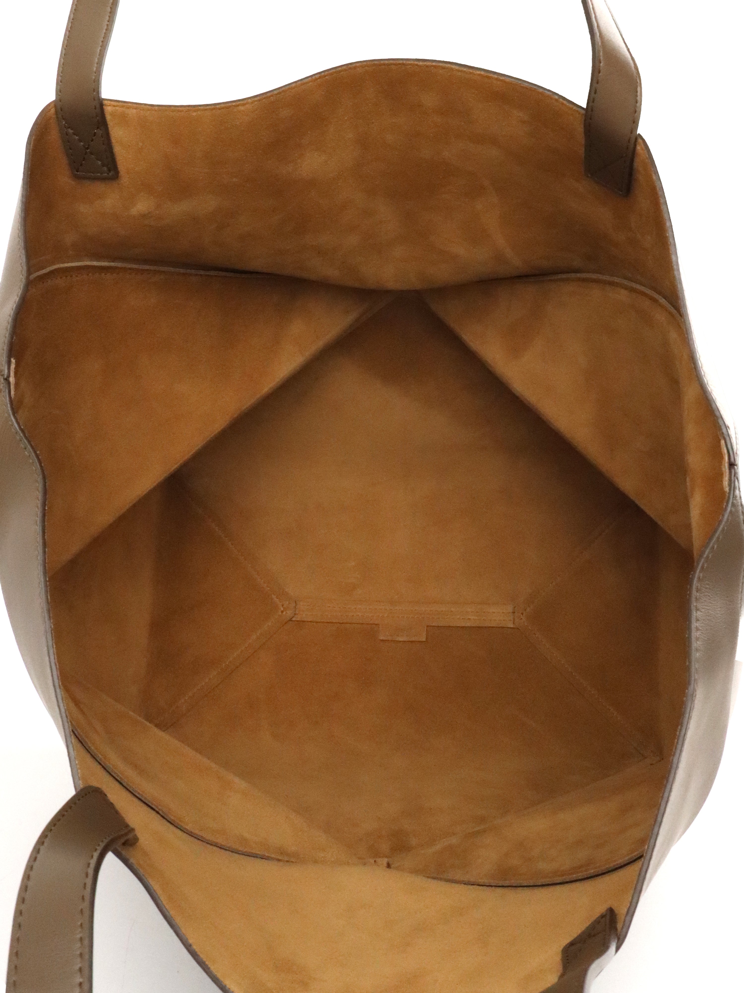 Loewe Large Dark Brown Puzzle Panelled Leather Tote Bag