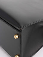 Hermes Vintage Black Box Kelly 32 Bag.