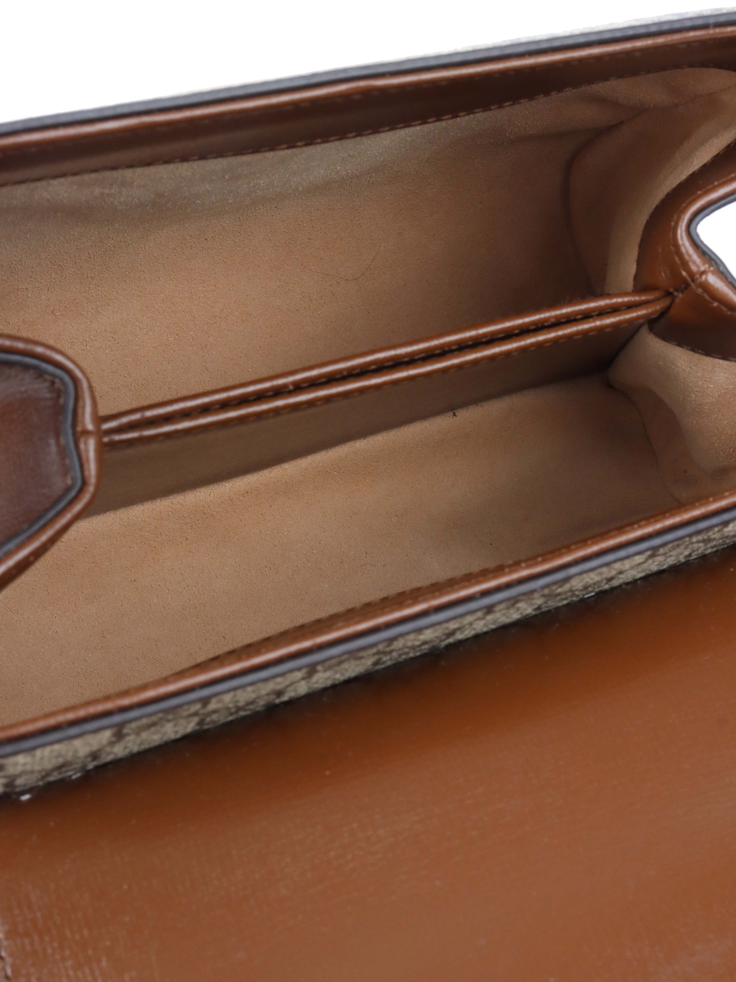 Gucci GG Supreme Horsebit 1955 Top Handle Bag