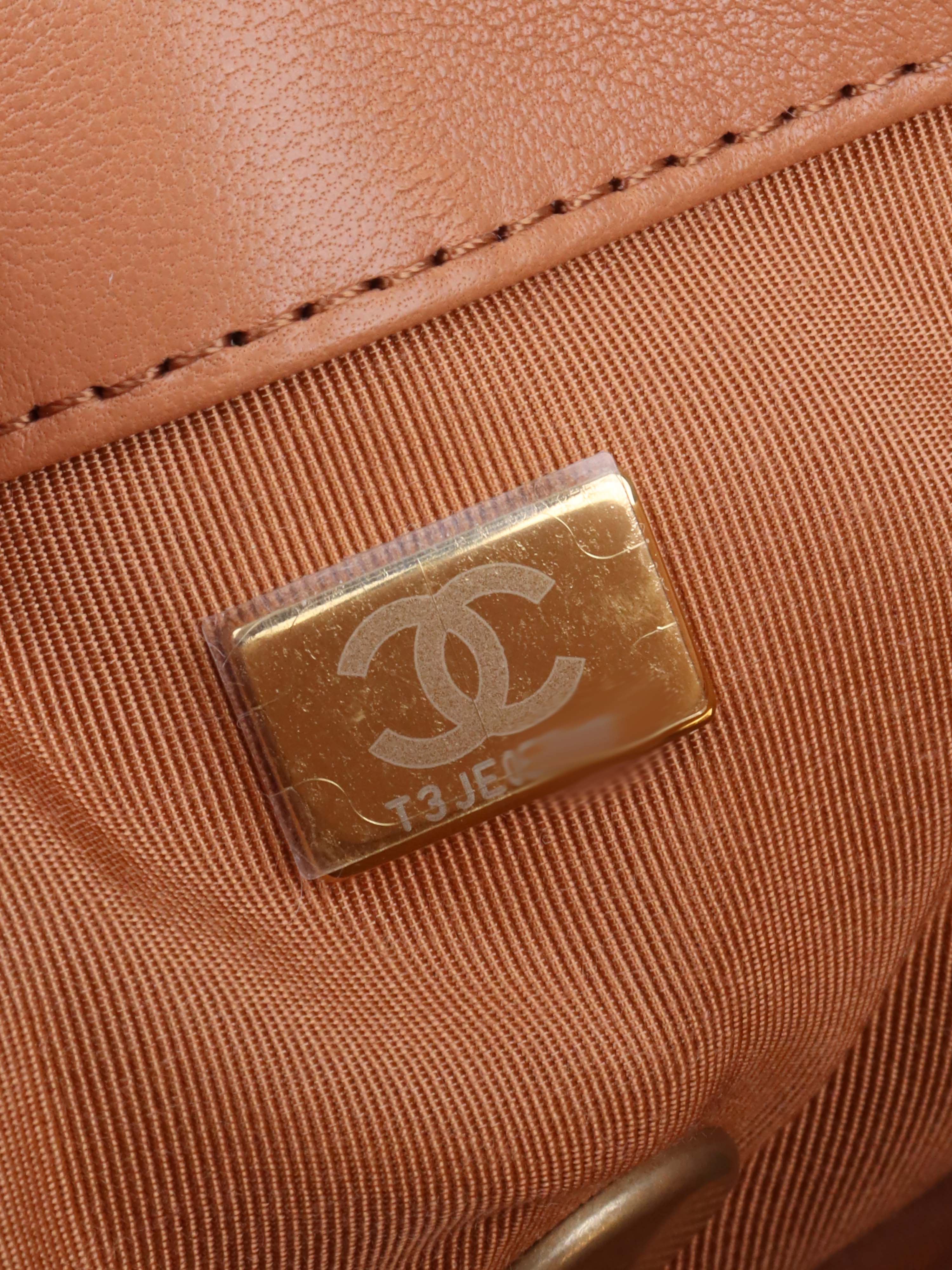 Chanel Small Caramel 19 Bag.