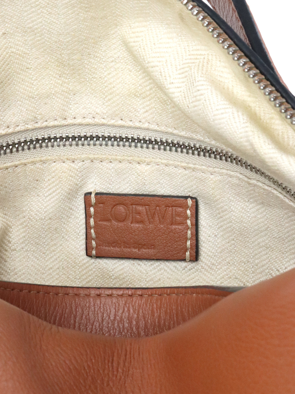 Loewe Tan Large Elephant Shoulder Bag