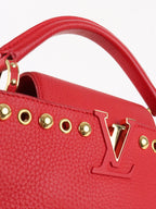 Louis Vuitton Red Capucines BB GHW