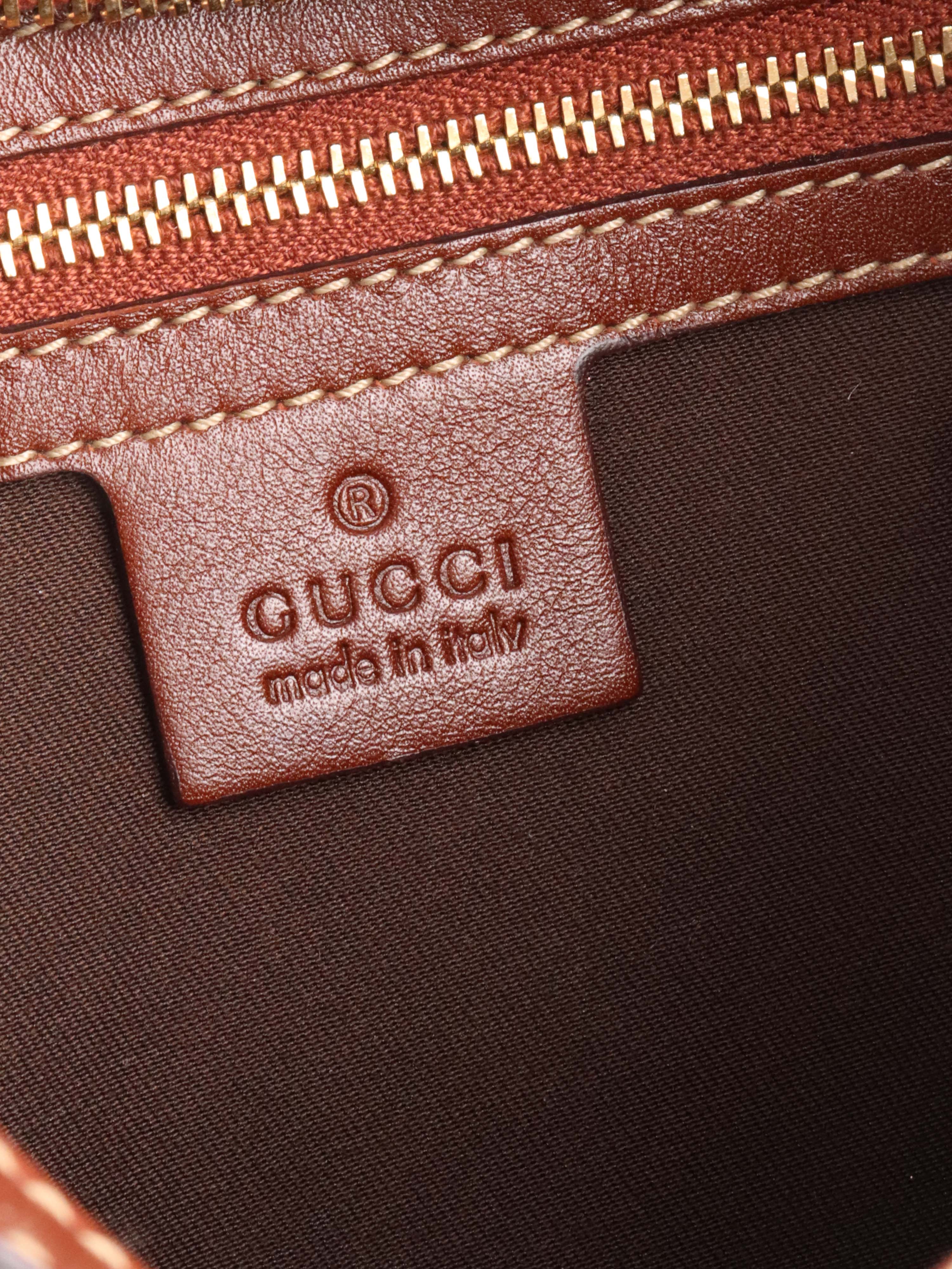Gucci Cognac Hobo Shoulder Bag