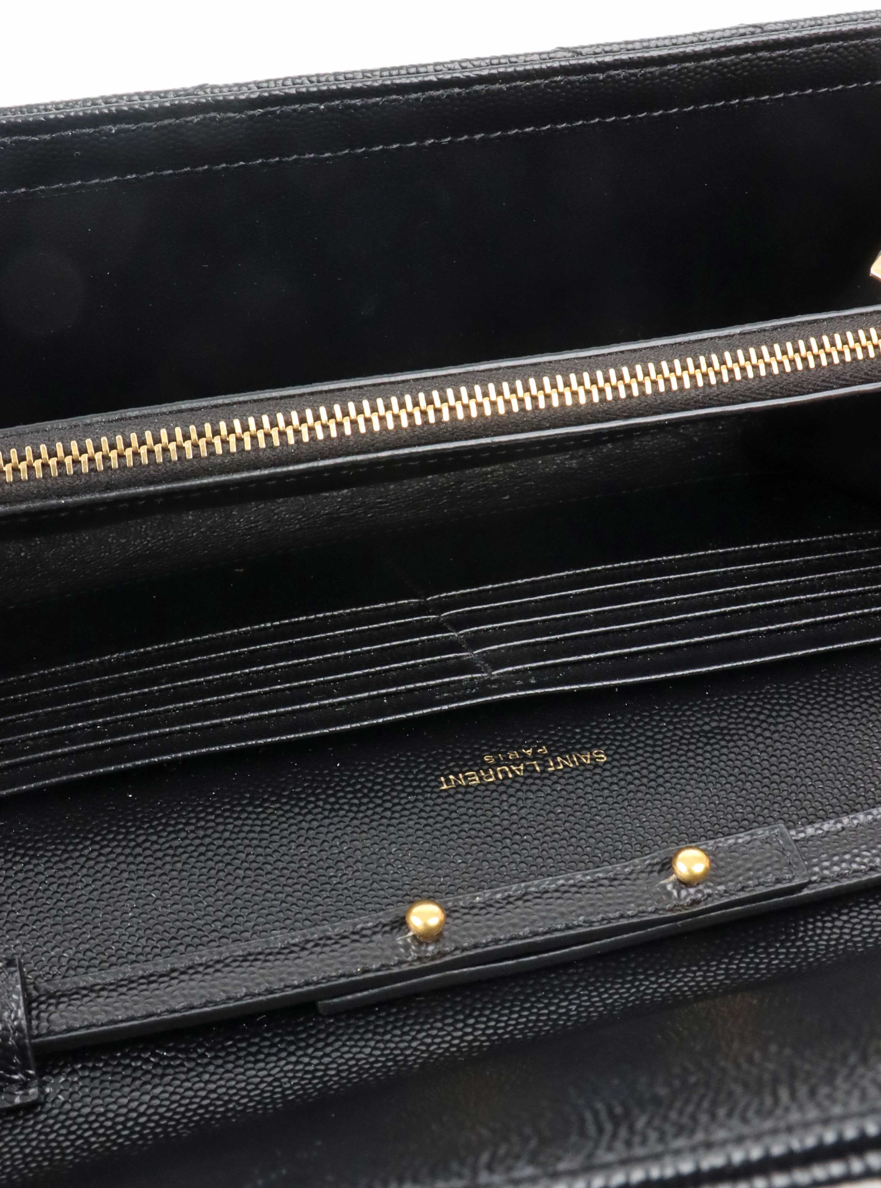 Saint Laurent Classic Cassandre Chain Wallet.