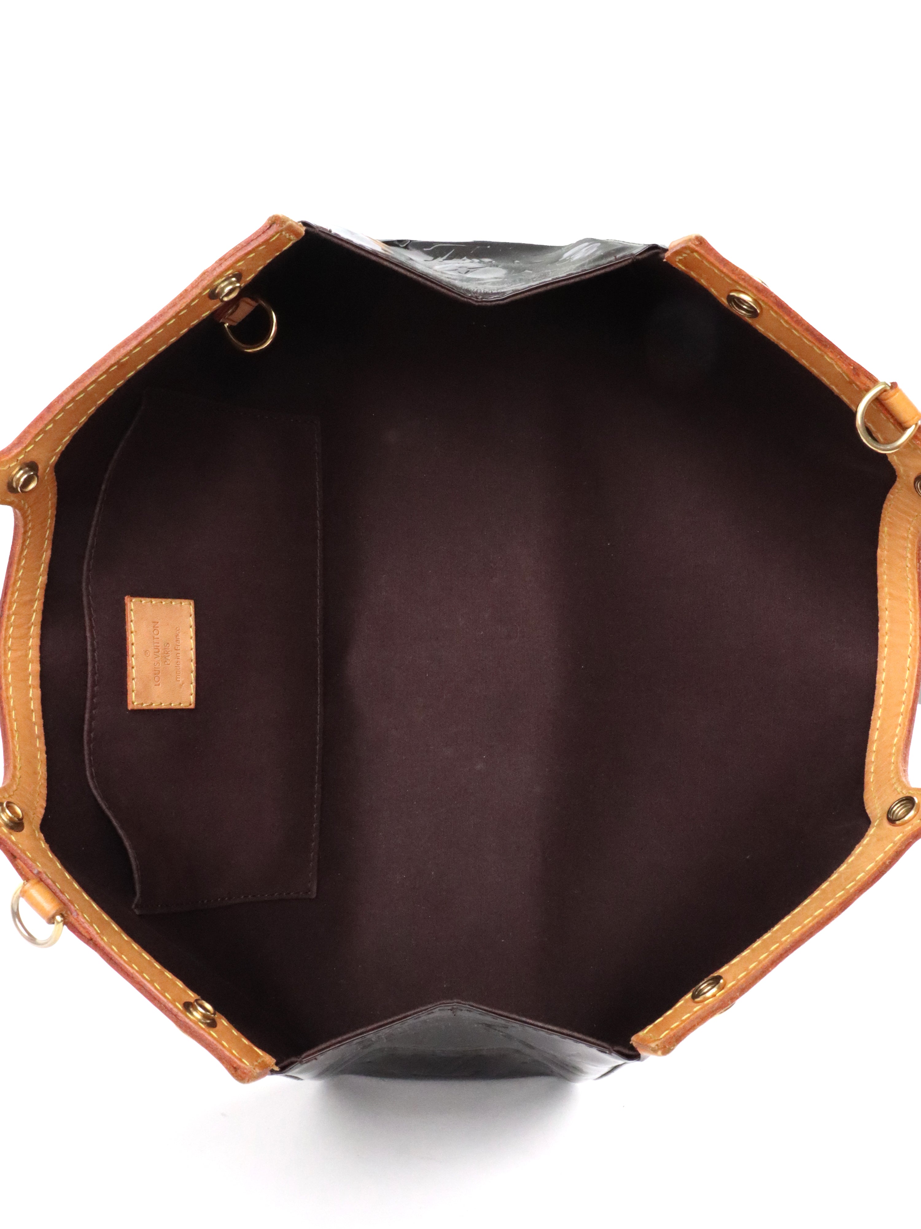 Louis Vuitton Amarante Monogram Vernis Roxbury Shoulder Clutch