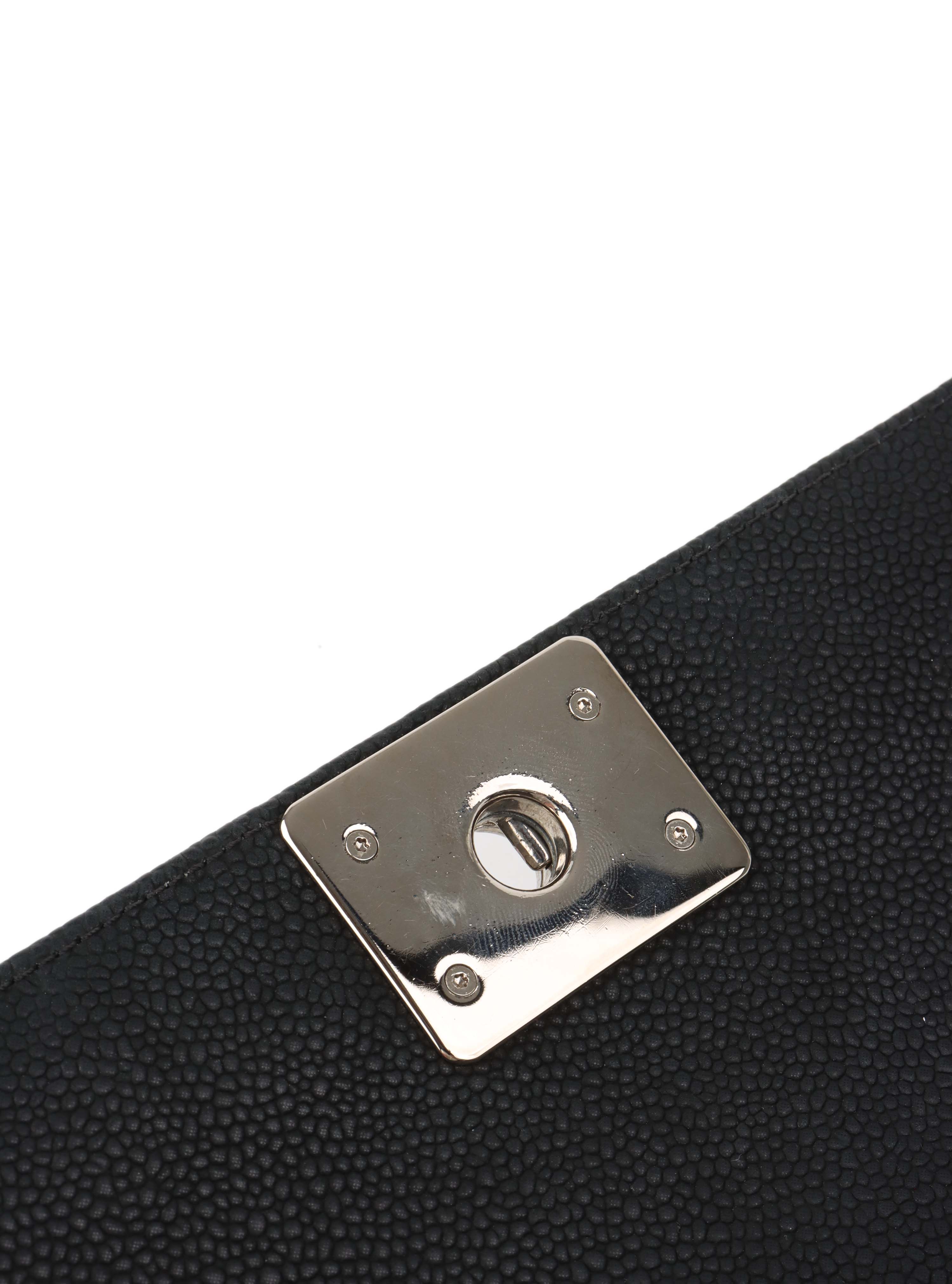 Chanel Black Medium Soft Caviar Boy Bag SHW.