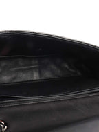Chanel Black Patent Quilted Flap Bag SHW.