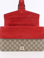 Gucci Small Dionysus GG Supreme Red Trim Shoulder Bag