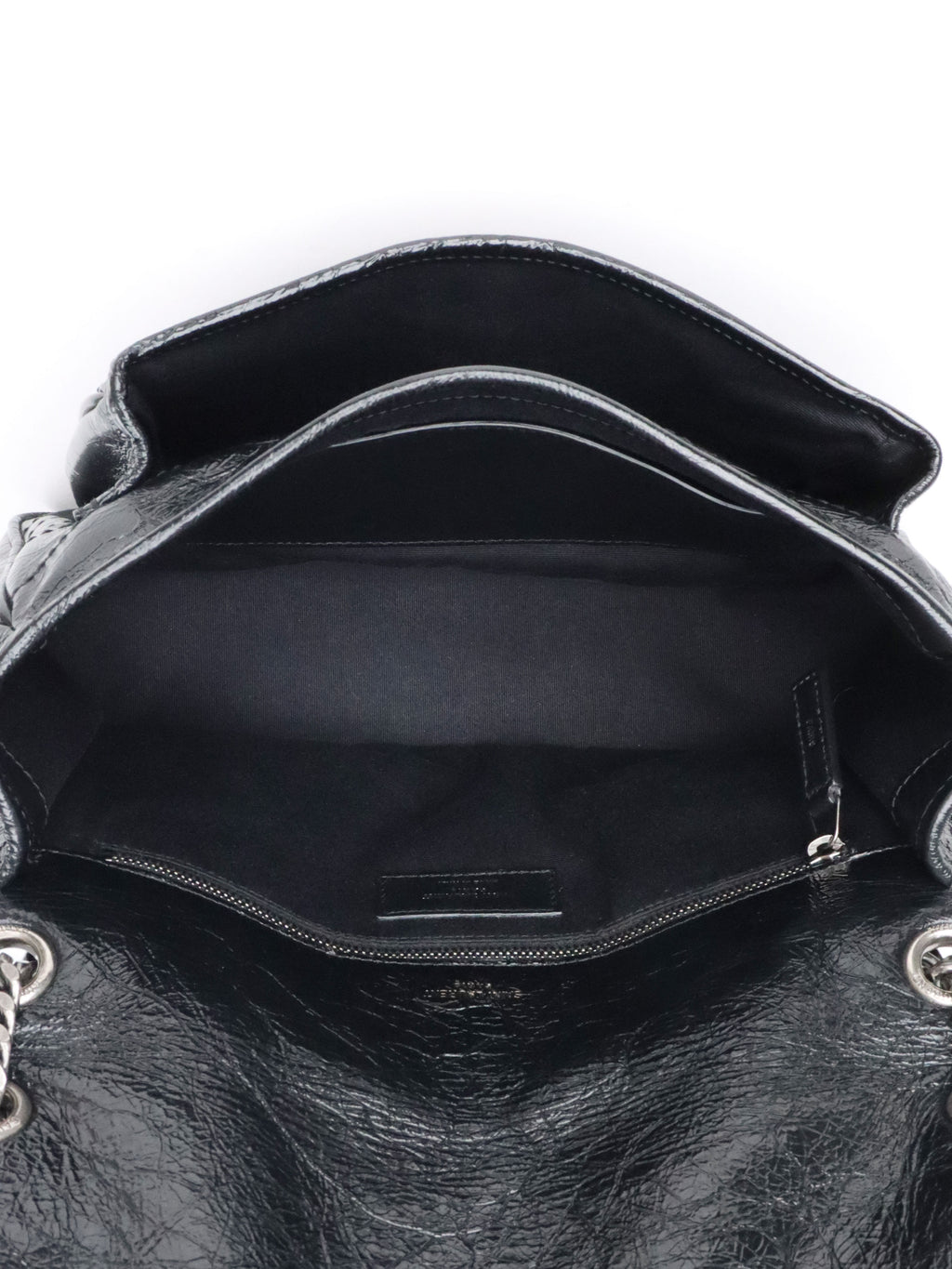 Saint Laurent Black Vintage Leather Medium Nikki Bag