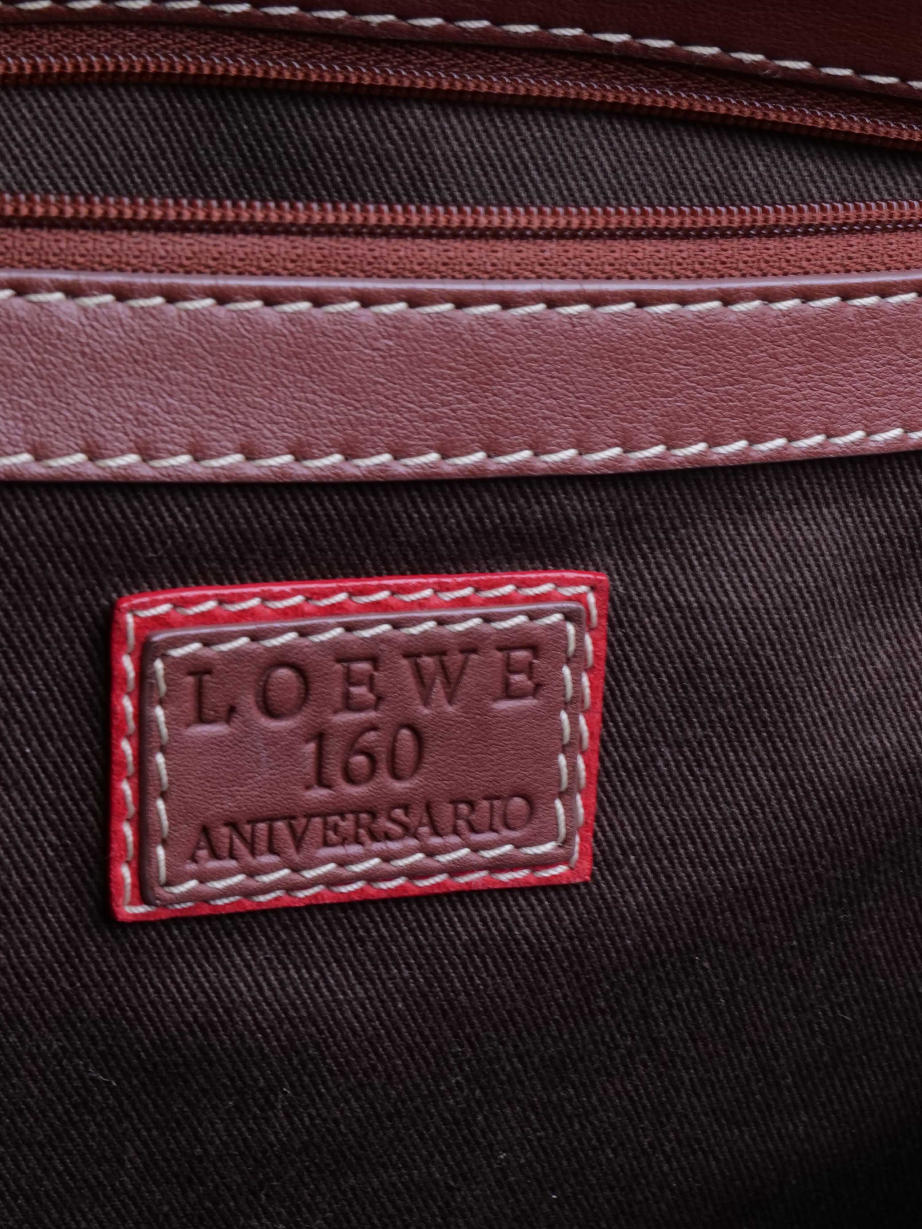 Loewe 160th Anniversary Logo Frame Top Handle Bag.