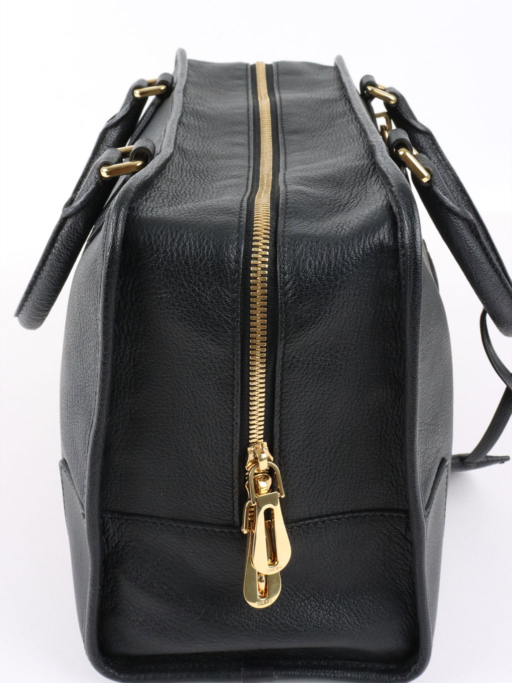 Loewe Black Amazona 36 Leather Handbag.