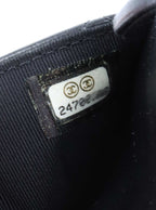 Chanel Black Lambskin Wallet on Chain SHW.