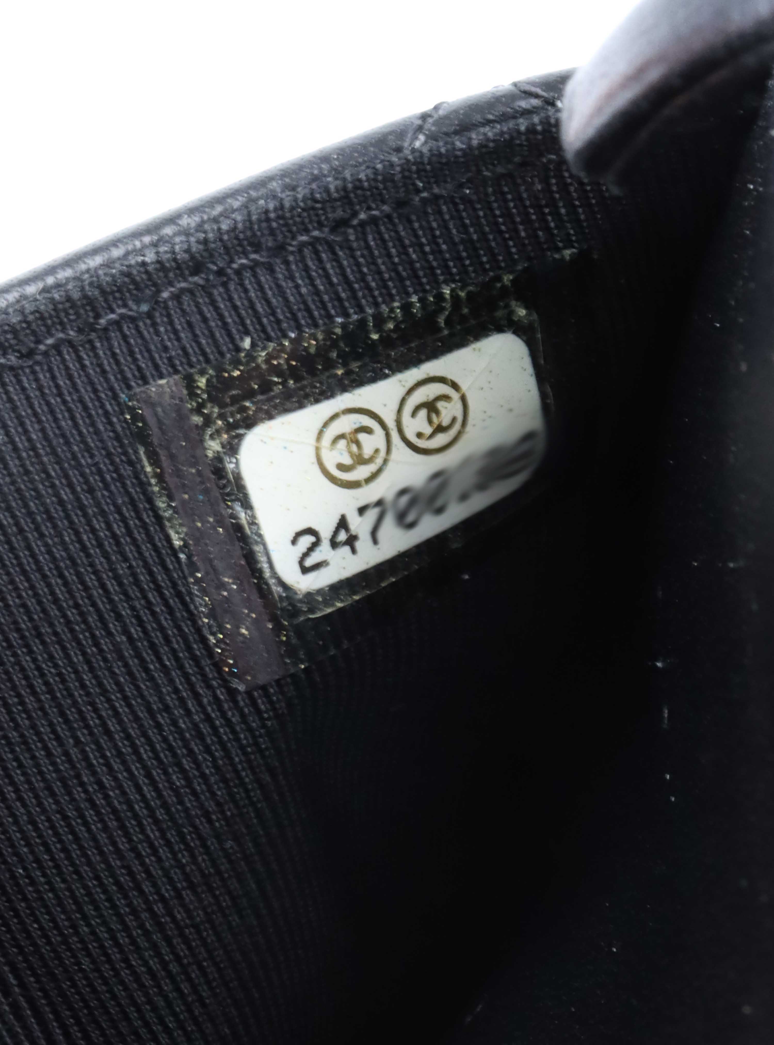 Chanel Black Lambskin Wallet on Chain SHW.