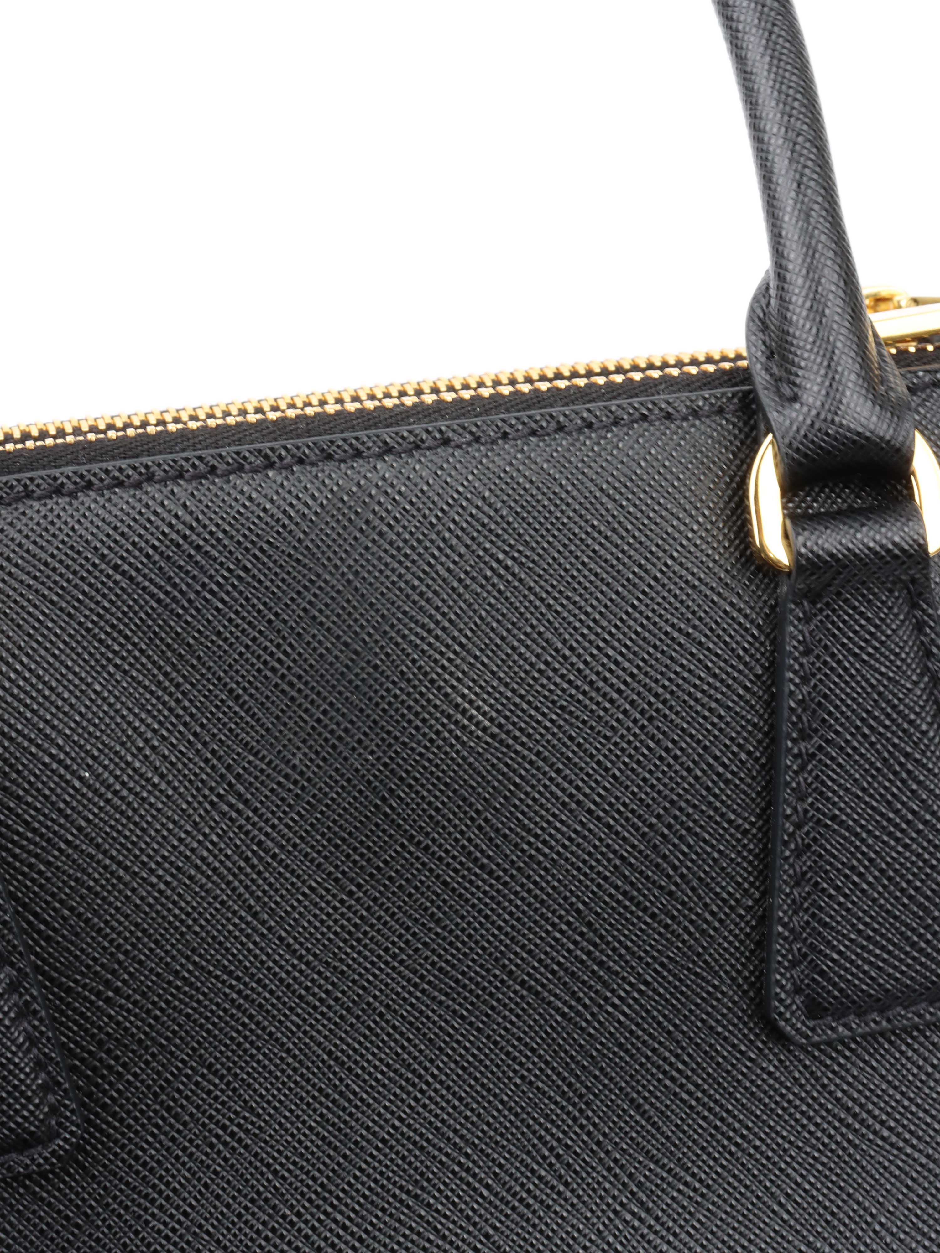 Prada Small Black Galleria Bag.