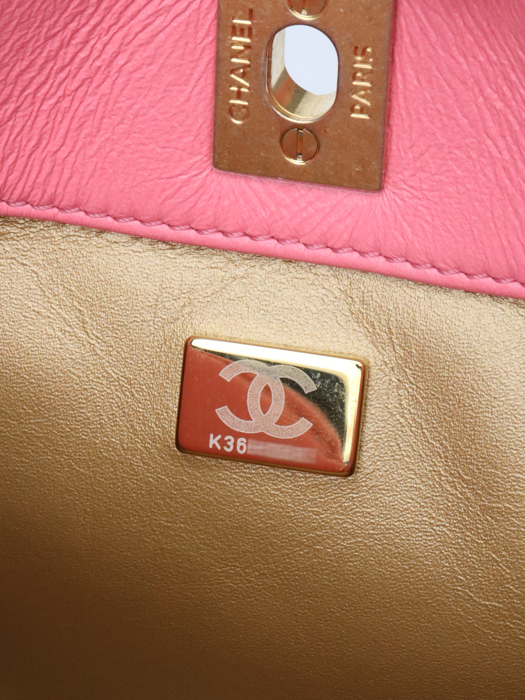Chanel Pink Lambskin Hobo Chain Bag