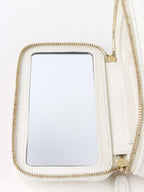 Chanel White Caviar Vanity Case