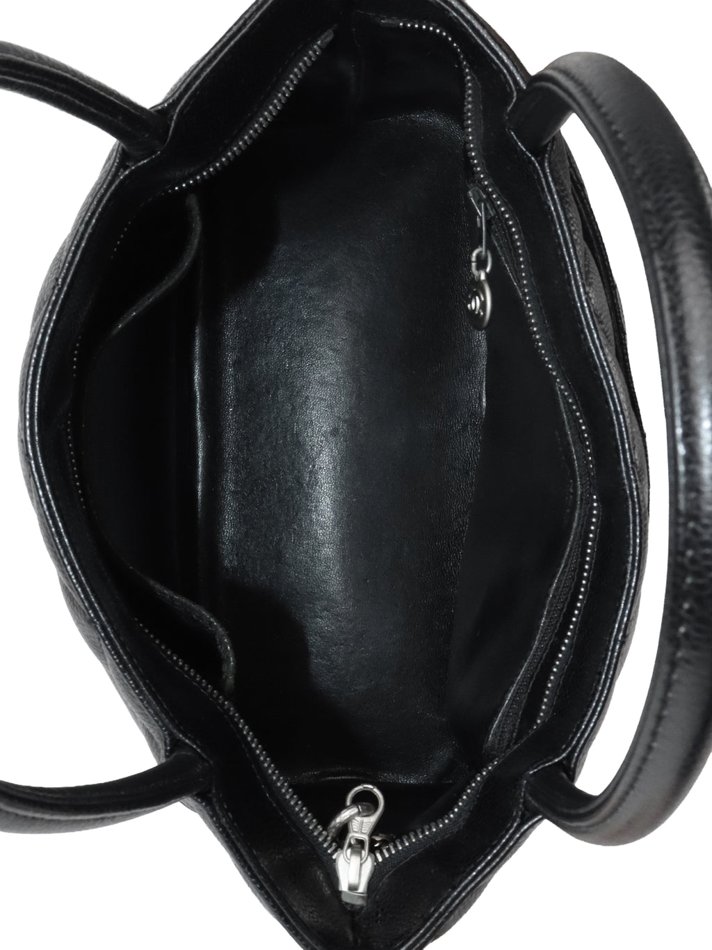 Chanel Black Caviar Vintage Medallion Tote