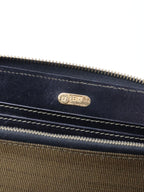 Fendi Vintage Zucca Canvas Top Handle Wallet Bag