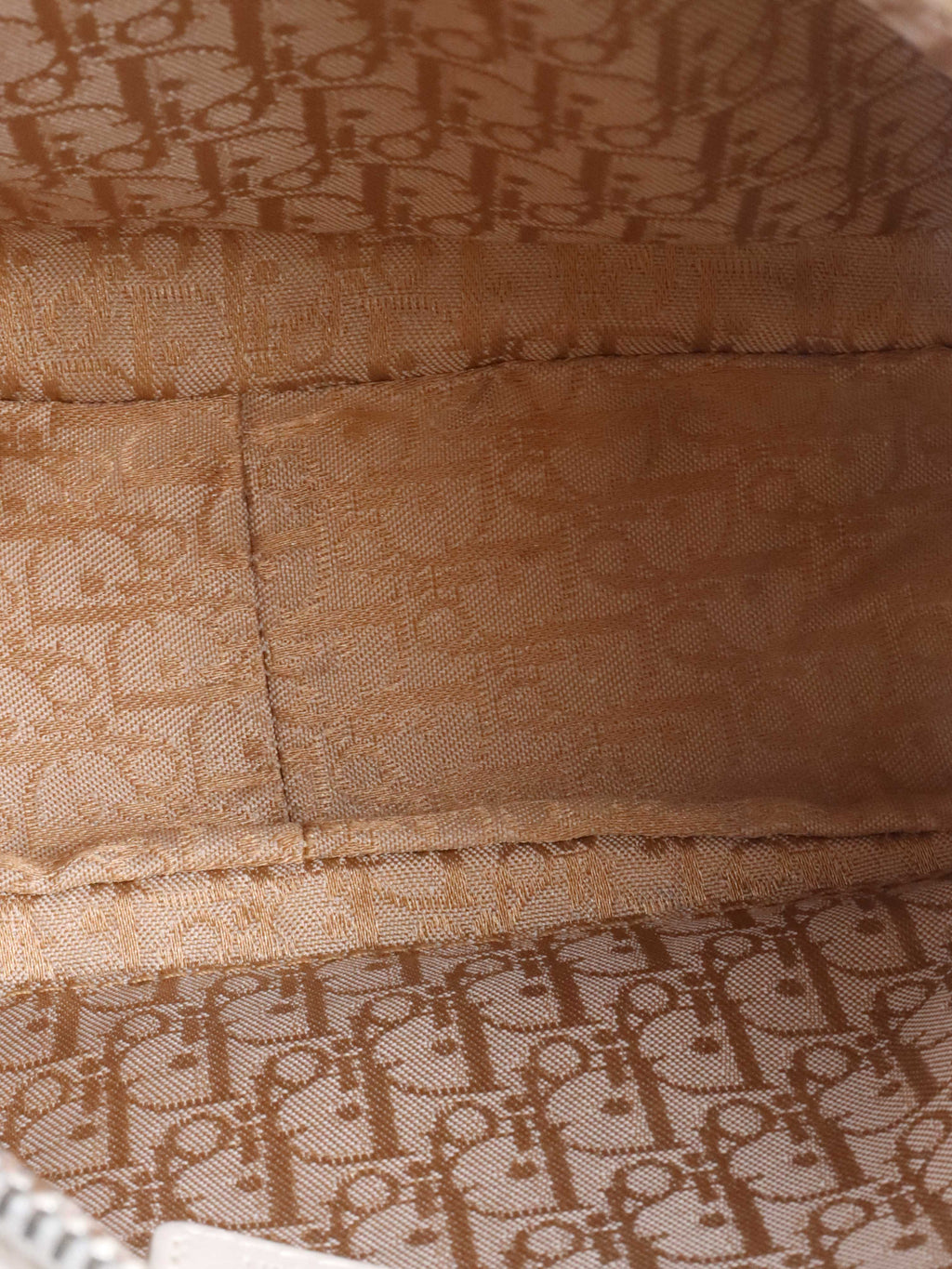 Dior White Leather Shoulder Bag.