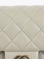 Chanel Light Grey Mini Classic Flap Bag
