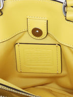 Coach Yellow Mini Lillie Carryall with Mystical Floral Print