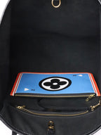 Louis Vuitton Black Multicolour Game On Neverfull MM Tote Bag