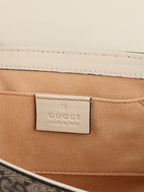 Gucci Small White GG Padlock Shoulder Bag