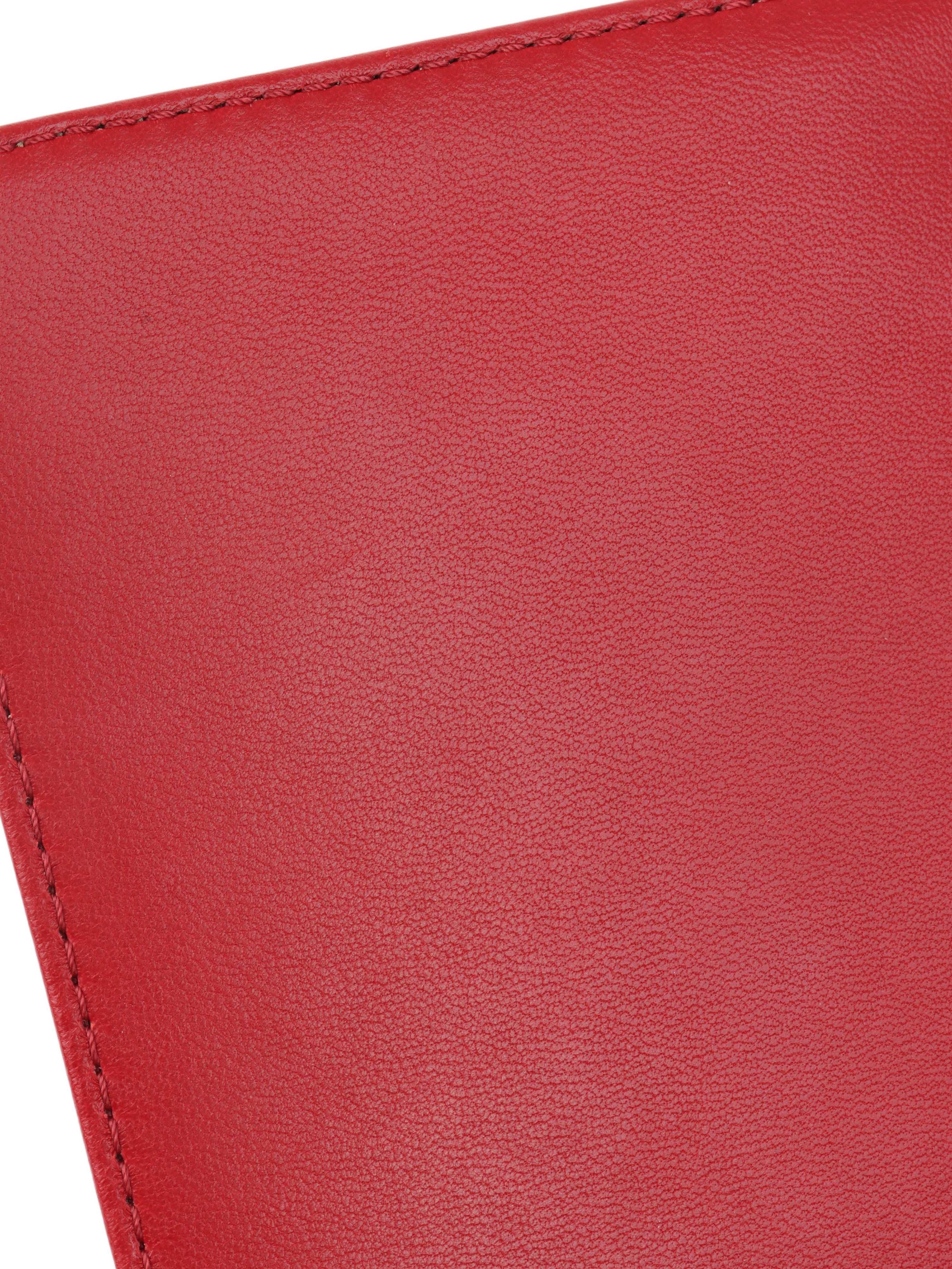 Chanel Medium Red Chevron Boy Bag in Lambskin GHW