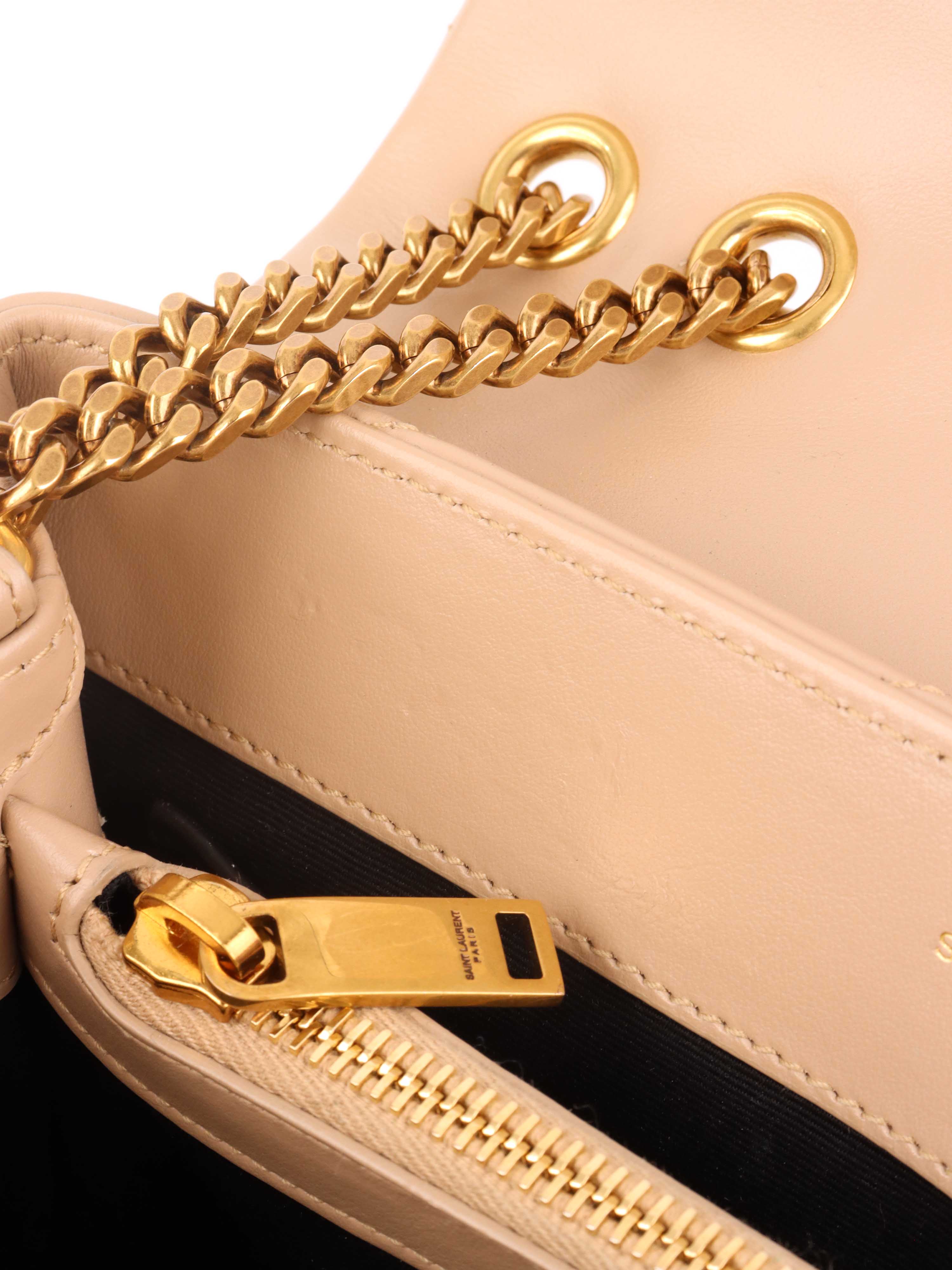 Saint Laurent Small Beige Loulou Bag.