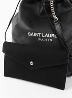 Saint Laurent Teddy Lambskin Shoulder Bag.