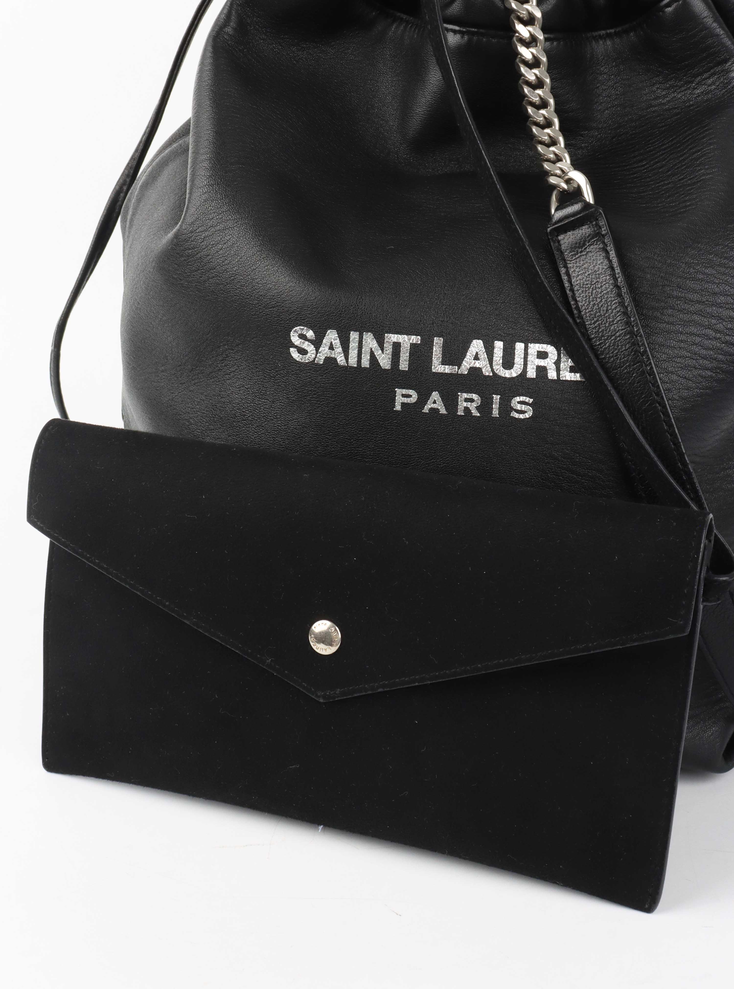 Saint Laurent Teddy Lambskin Shoulder Bag.