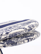 Dior Medium Blue Toile De Jouy Embroidered Saddle Bag