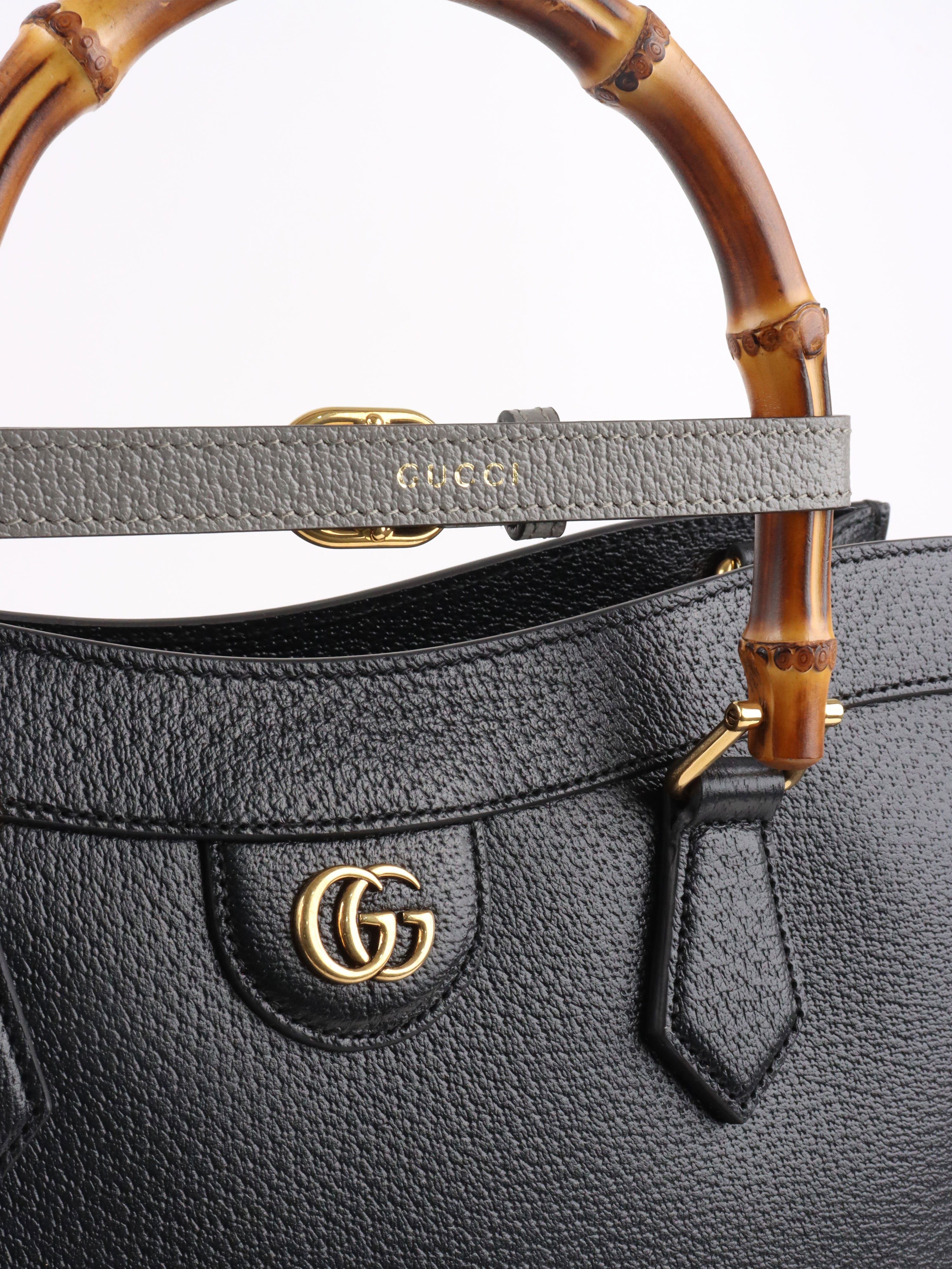 Gucci Black Diana Large Tote Bag