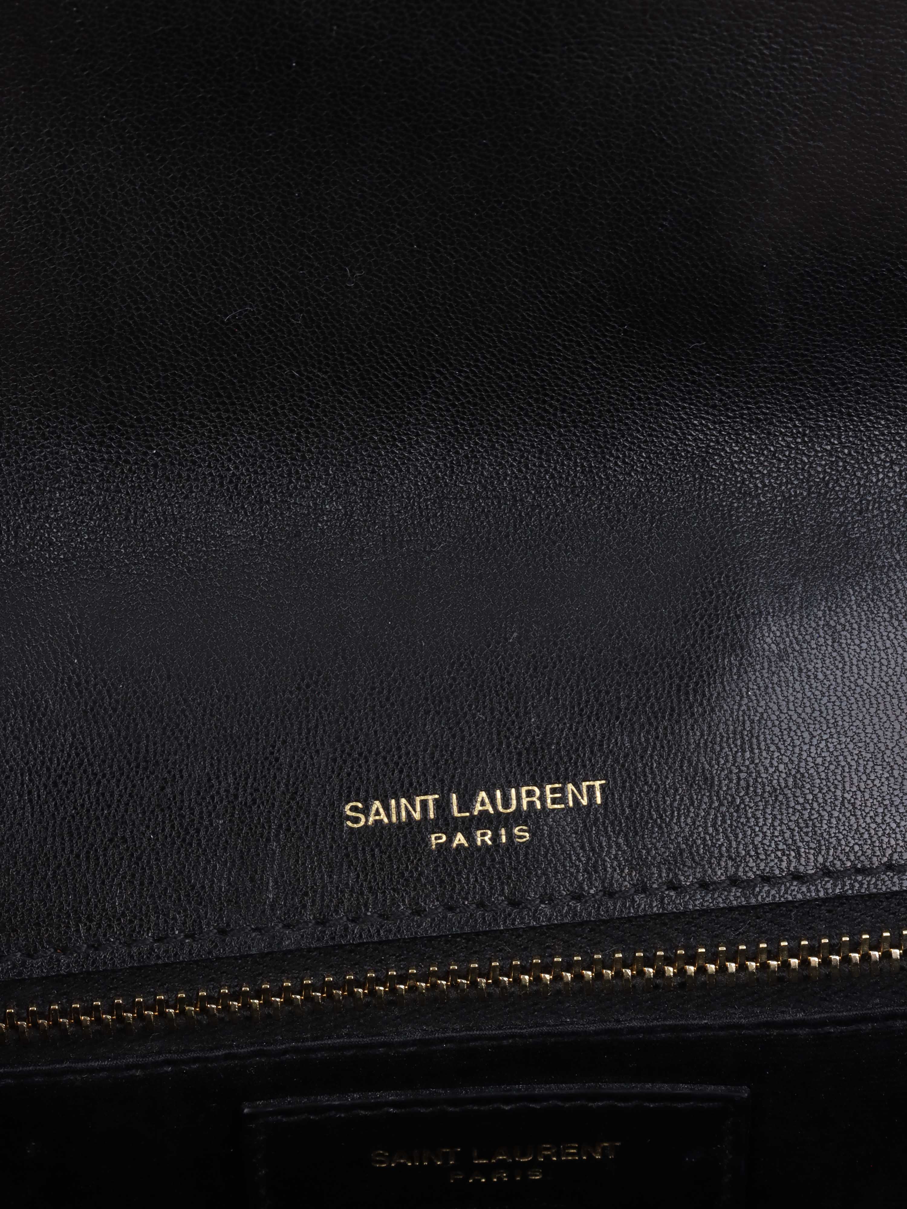 Saint Laurent Black Quilted Kate Bag.