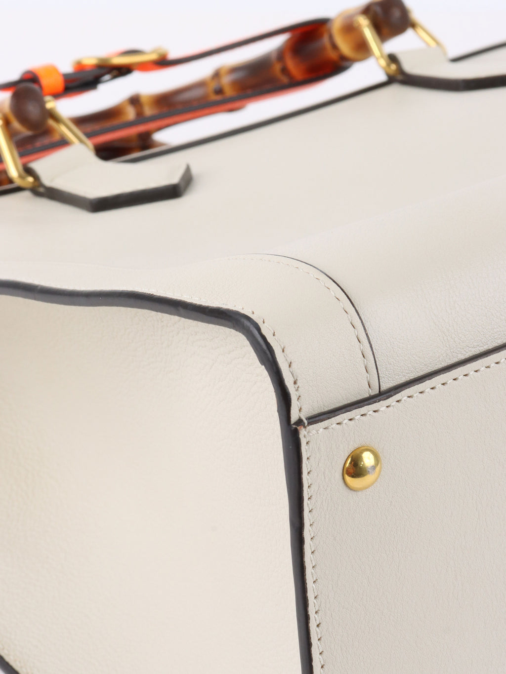 Gucci White Diana Large Tote Bag