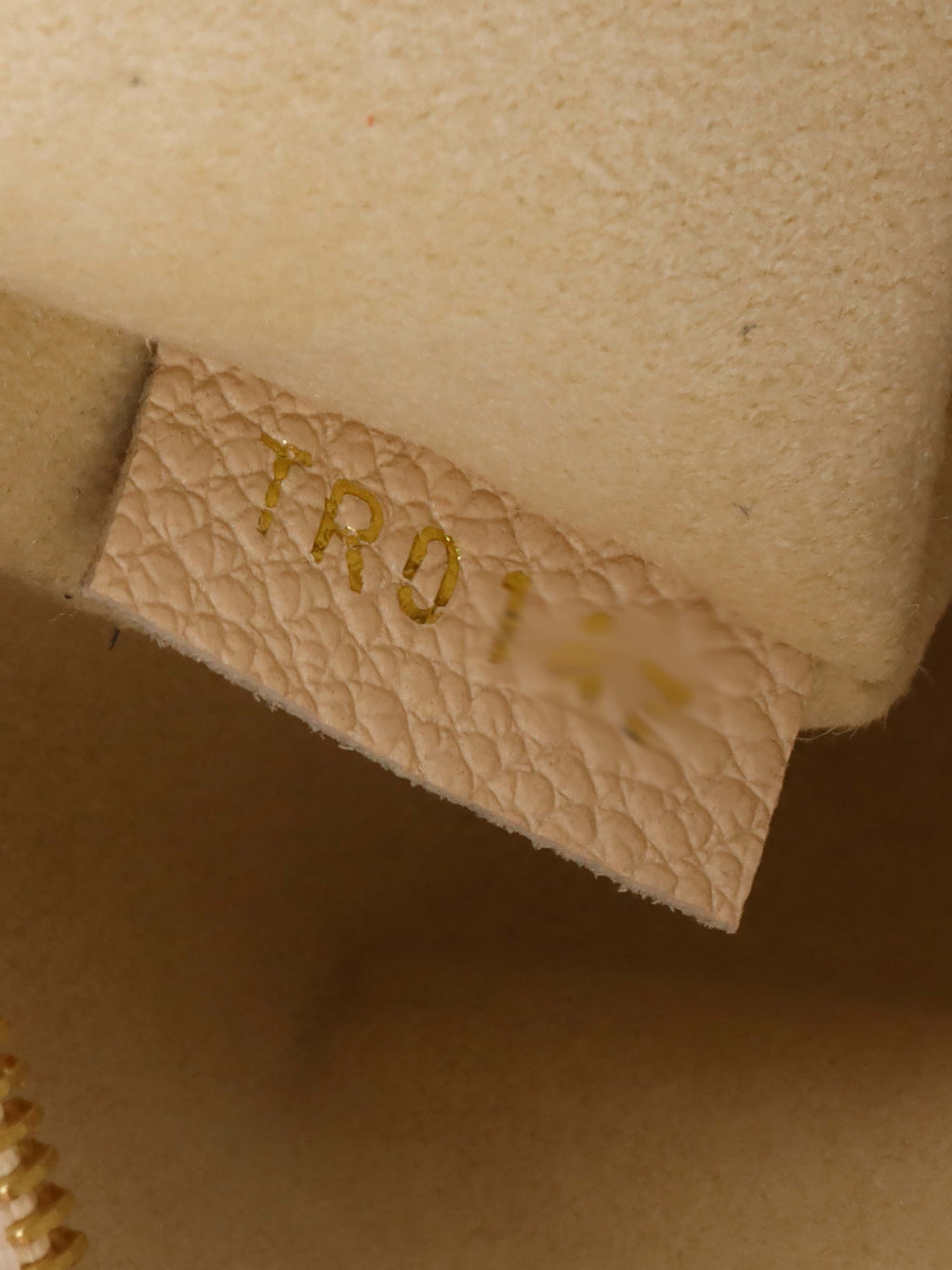 Louis Vuitton Cream Monogram Empreinte Saint Germain PM Bag.