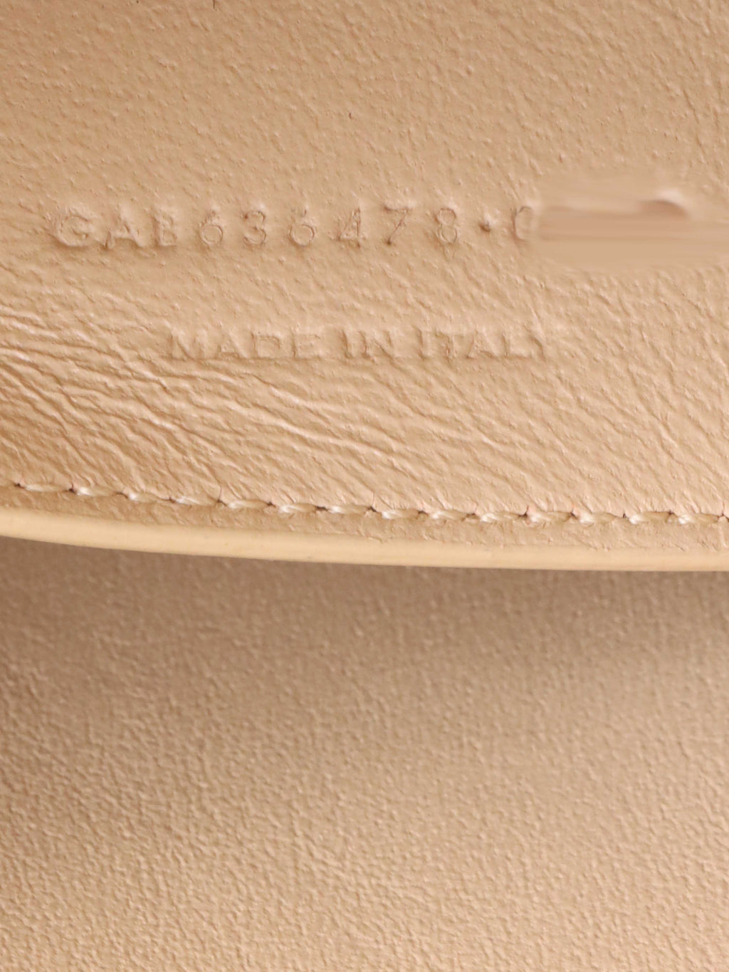 Saint Laurent Beige Manhattan Zip Chain Bag.