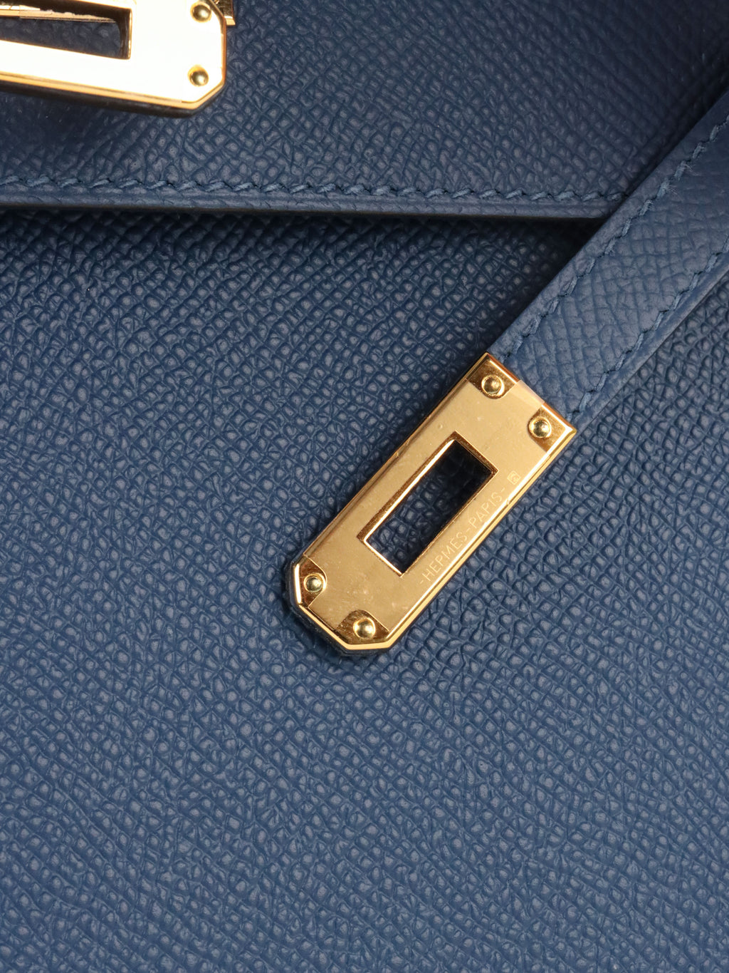 Hermes S4 Deep Blue Kelly 25 Epsom leather GHW Stamp D
