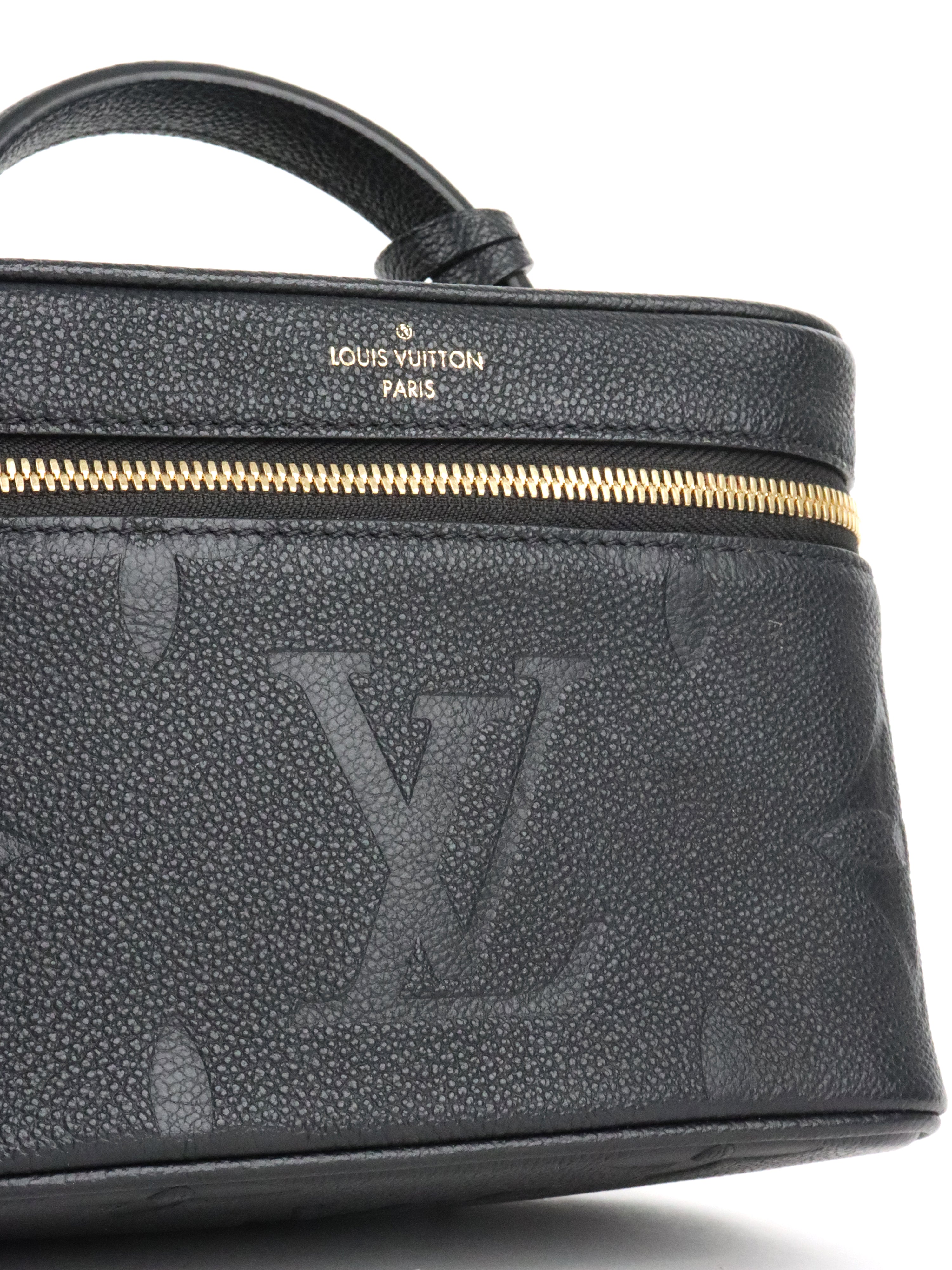 Louis Vuitton Black Empreinte Leather Vanity PM