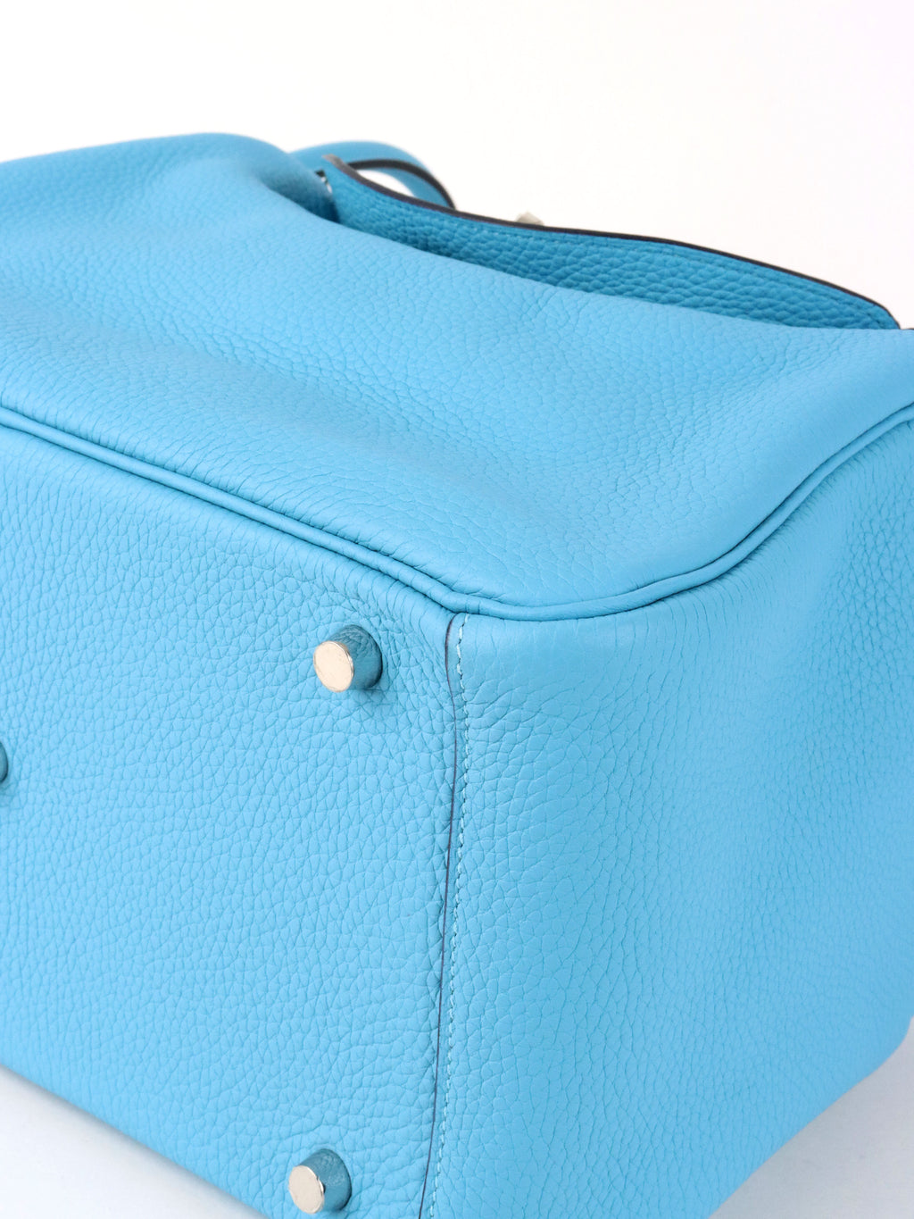 Hermes Lindy 30 P3 Bleu du Nord Clemence Leather Stamp D