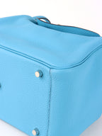 Hermes Lindy 30 P3 Bleu du Nord Clemence Leather Stamp D