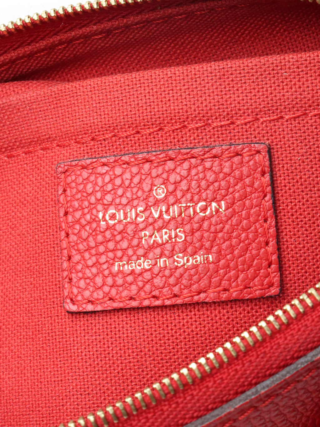 Louis Vuitton Red Pallas Clutch