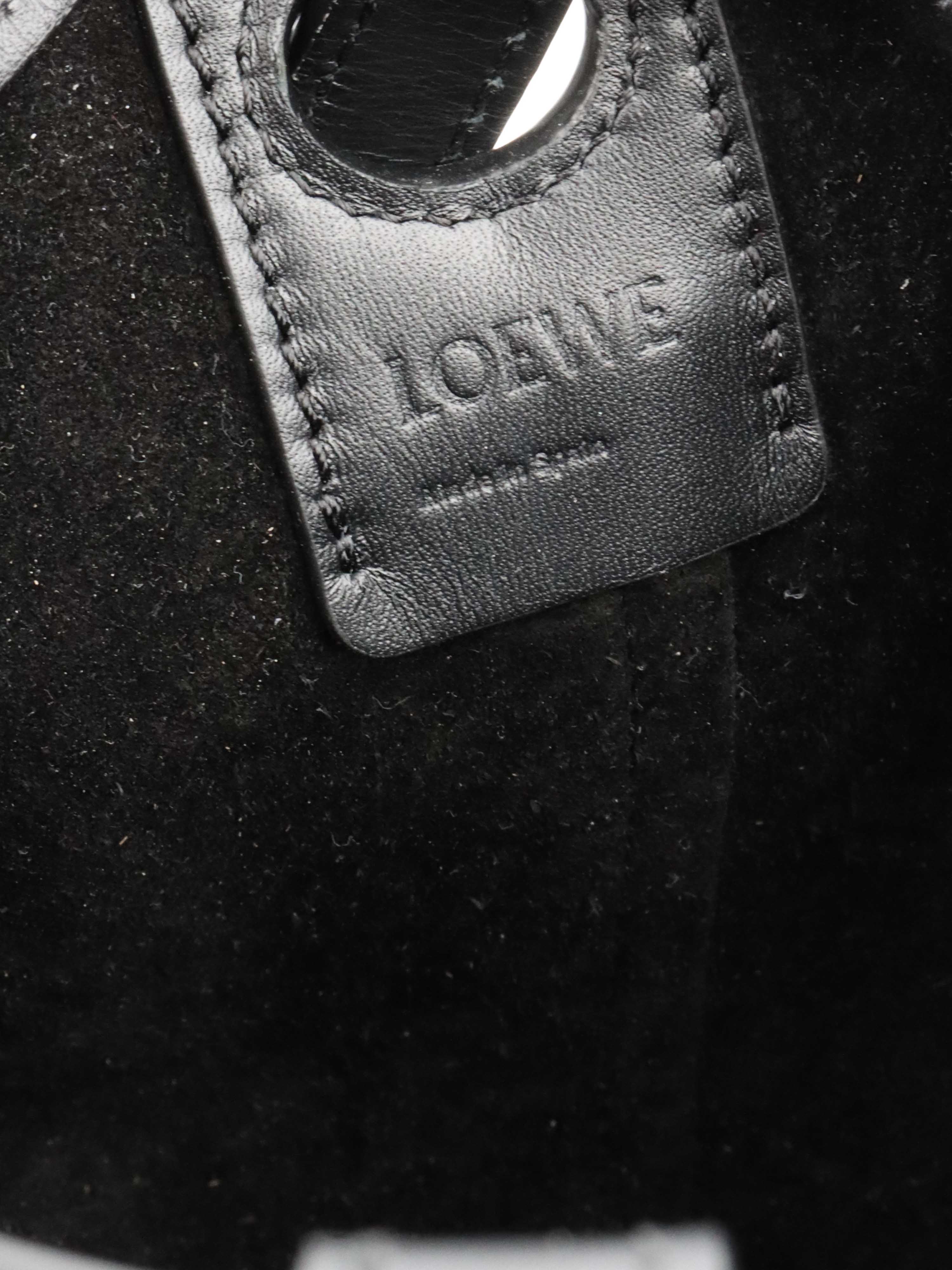 Loewe Anagram Black Balloon Bag.