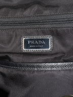 Prada Green Nylon Buckled Backpack.