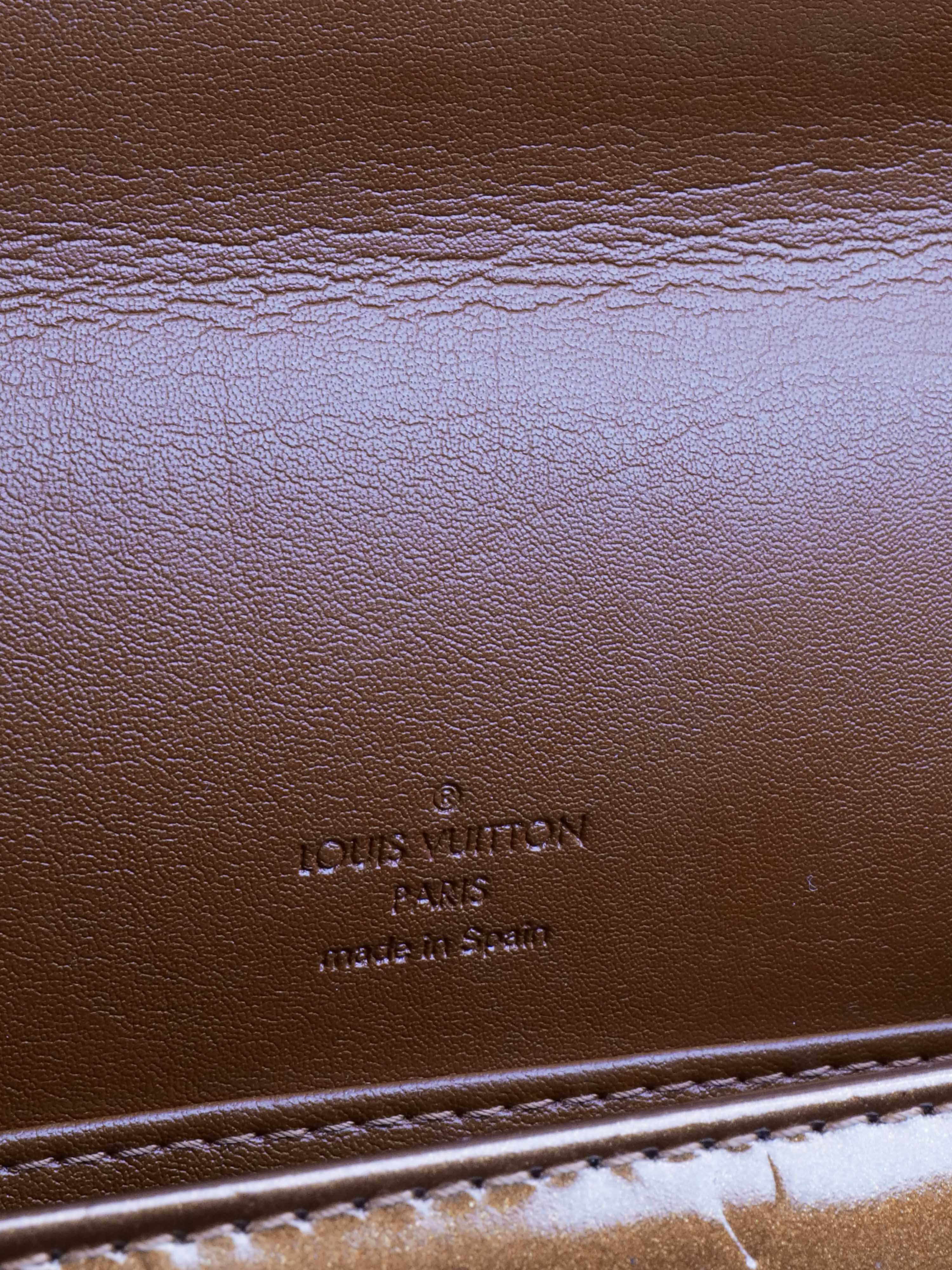 Louis Vuitton Bronze Vernis Patent Musette Salsa Bag.