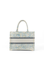 Dior Medium Blue Brocart Book Tote