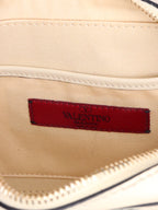 Valentino White Rockstuds Camera Bag