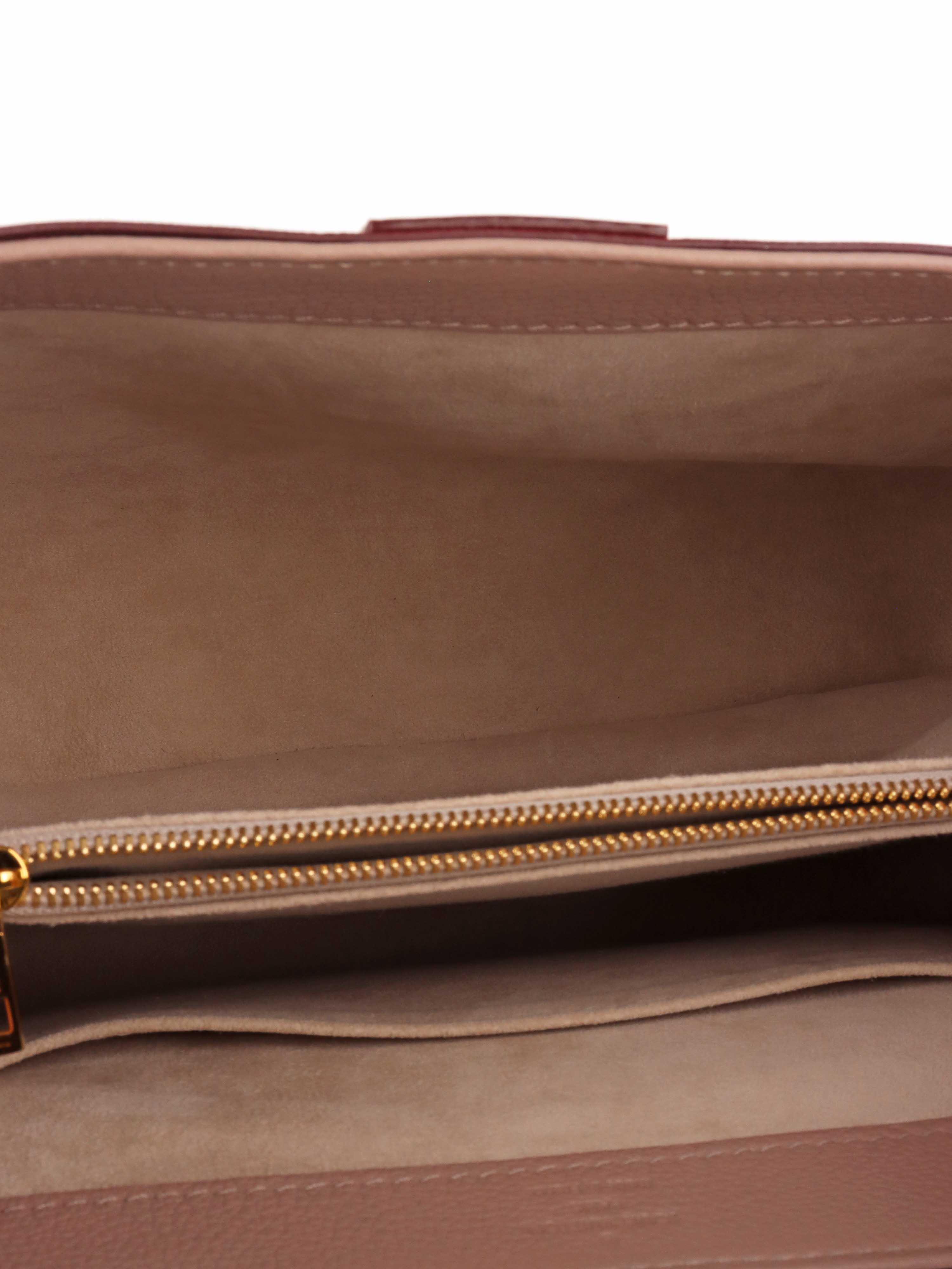 Louis Vuitton Taupe & Red Very One Handle Bag.