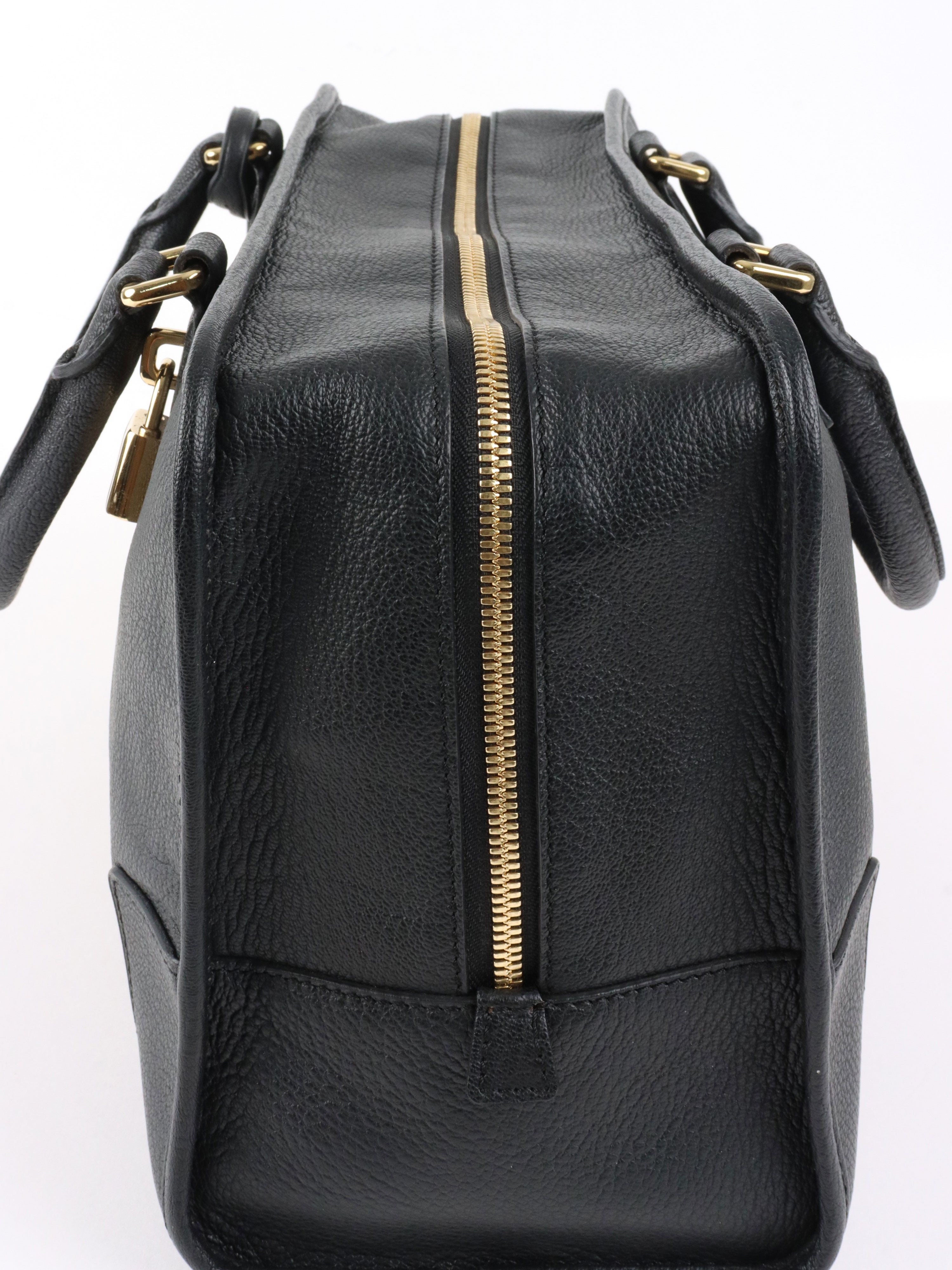 Loewe Black Amazona 36 Leather Handbag.