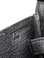 Hermes Noir Birkin 25 Togo Leather GHW Stamp Y